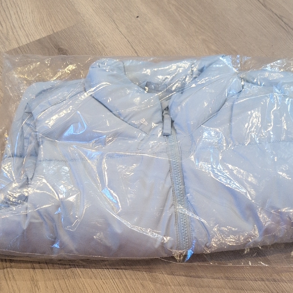 Kids Light Blue Puffer Jacket Xl 14-16